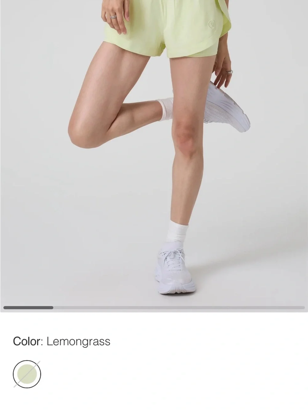 NWT Vuori Luna Short 2” High Rise Ultra Stretch Shorts in Lemongrass